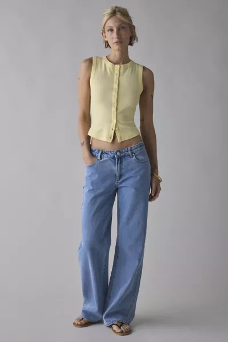 BDG Gigi Knit Button-Down Tank Top