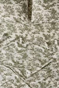 Frog Toile Patterned Sheet Set