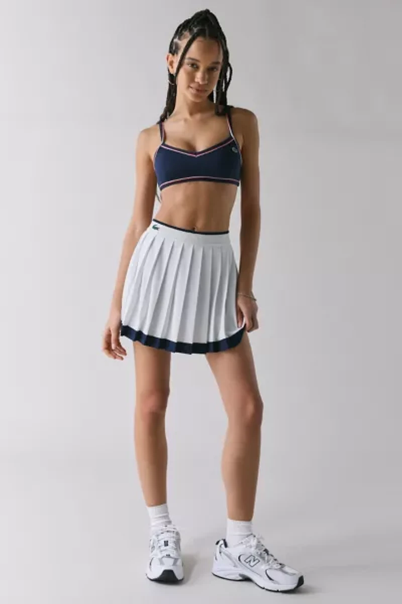 Lacoste Contrast Stripe Accent Sports Bra