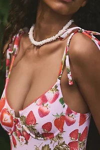 Out From Under Renee Printed Underwire One-Piece Swimsuit