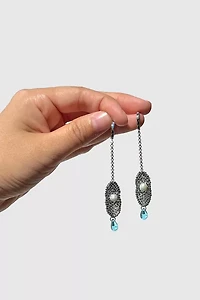 Dream Song Beaded Oyster Girl Earrings