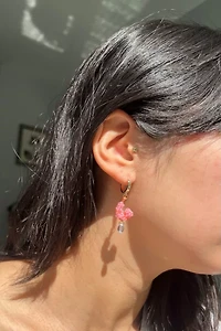 Dream Song Beaded Baby Shrimp Earrings