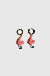 Dream Song Beaded Baby Shrimp Earrings