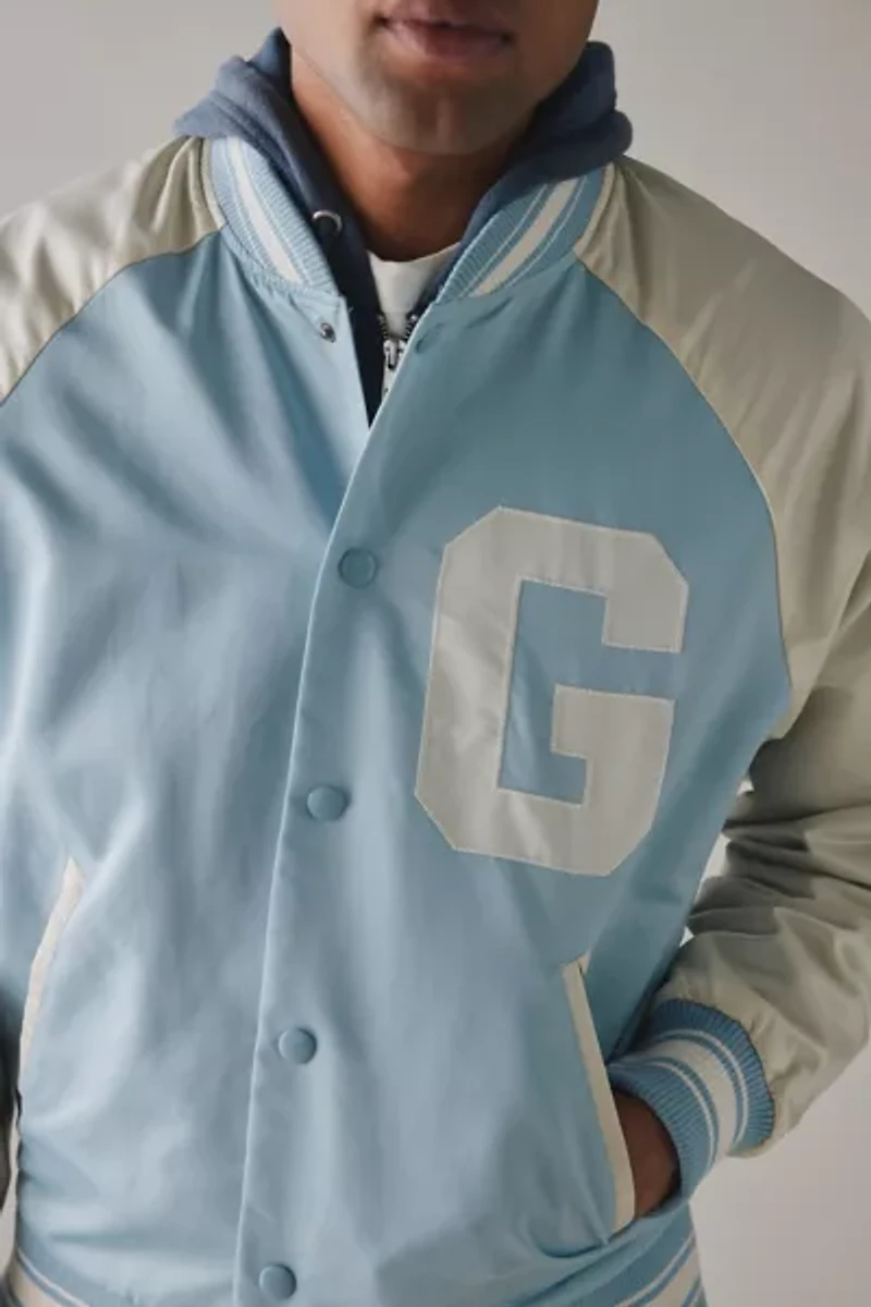 GUESS ORIGINALS Satin Varsity Jacket