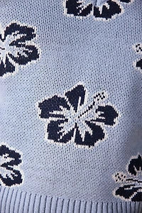 UO Hibiscus Pattern Jacquard Sweater Vest