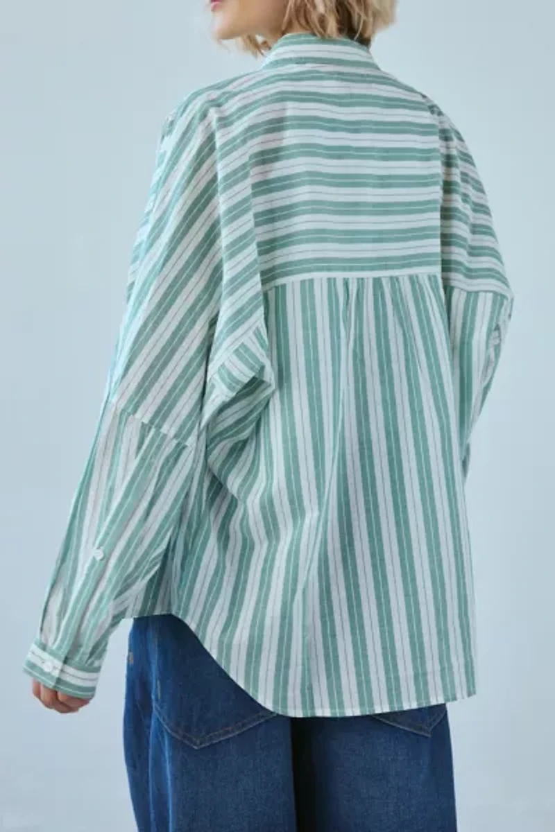 BDG Alex Breezy Cotton Oversized Button-Down Shirt