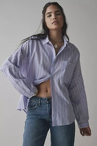 BDG Alex Breezy Cotton Oversized Button-Down Shirt