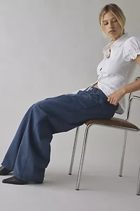 BDG Mini Check Overdyed Canvas Mid-Rise Baggy Pant
