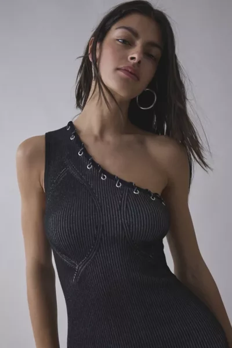 FANG NYC UO Exclusive Knit One-Shoulder Mini Dress