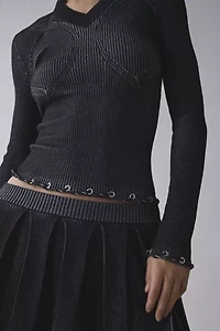 FANG NYC UO Exclusive Knit Long Sleeve Top