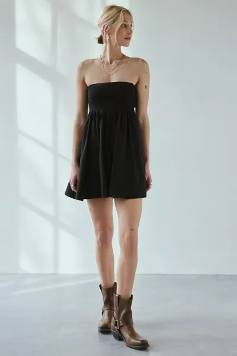 BDG Juliana Smocked Strapless Mini Dress
