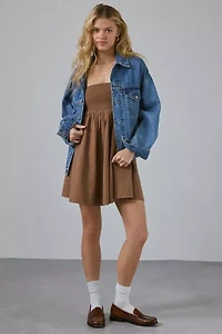 BDG Juliana Smocked Strapless Mini Dress