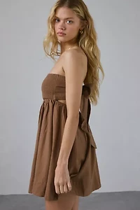 BDG Juliana Smocked Strapless Mini Dress