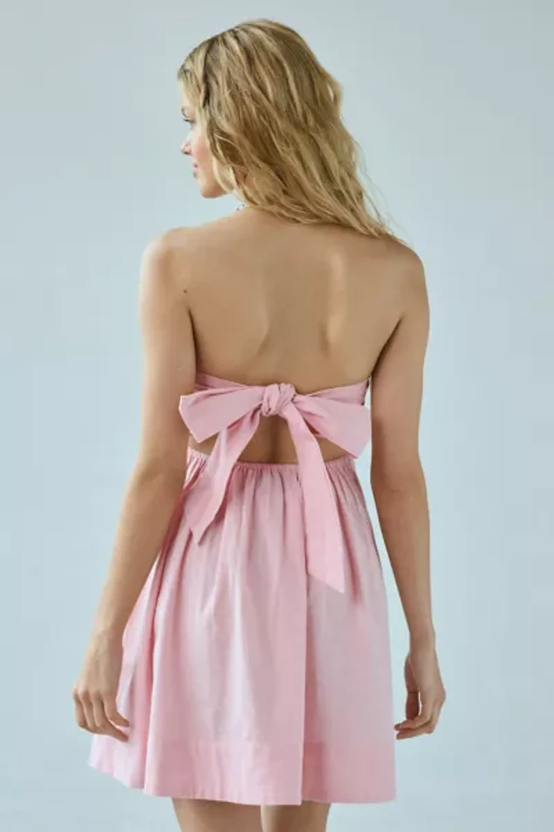 BDG Juliana Smocked Strapless Mini Dress