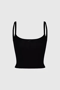 RAT BOI Square Neck Pointelle Cami