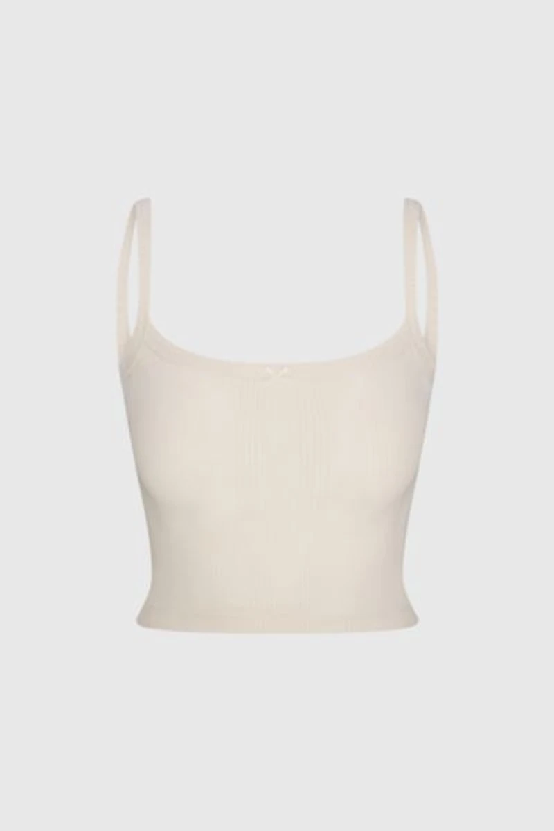 RAT BOI Square Neck Pointelle Cami