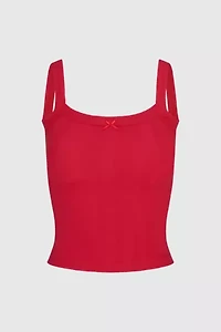 RAT BOI Square Neck Pointelle Cami