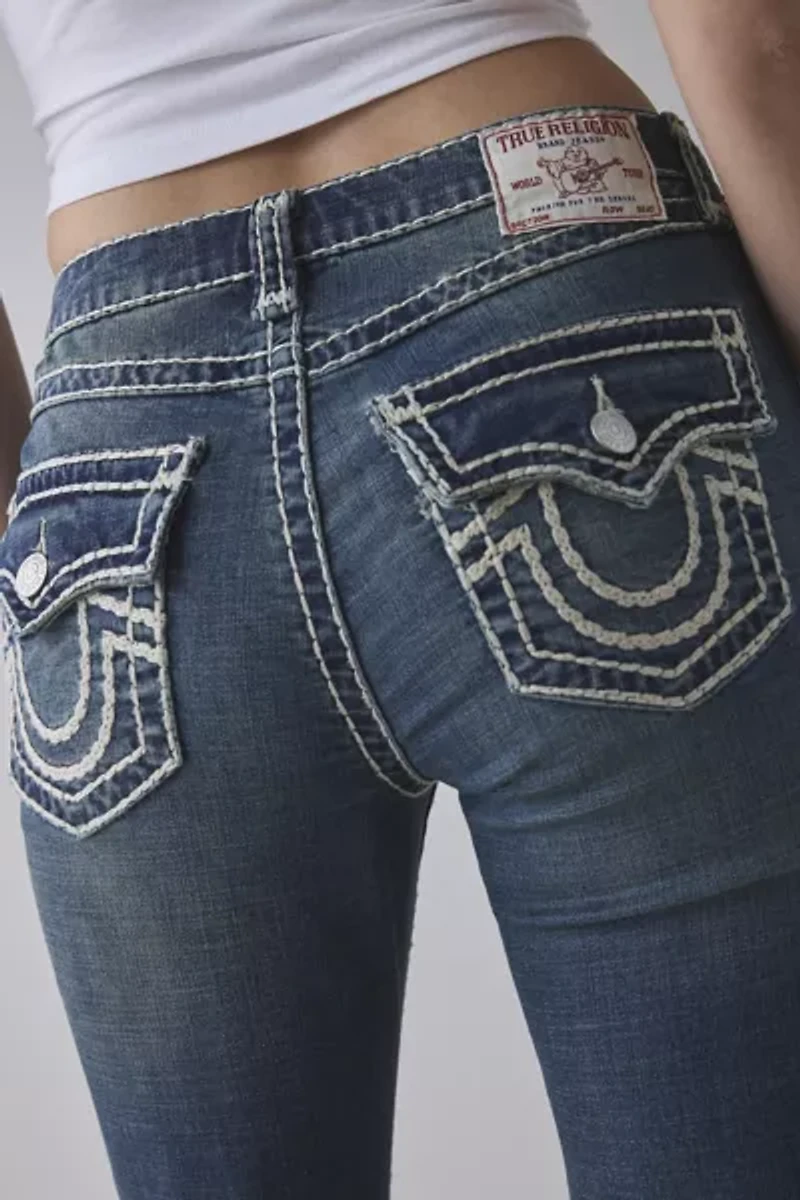 True Religion Billie Super T Mid-Rise Straight Jean