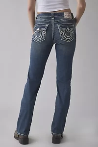True Religion Billie Super T Mid-Rise Straight Jean
