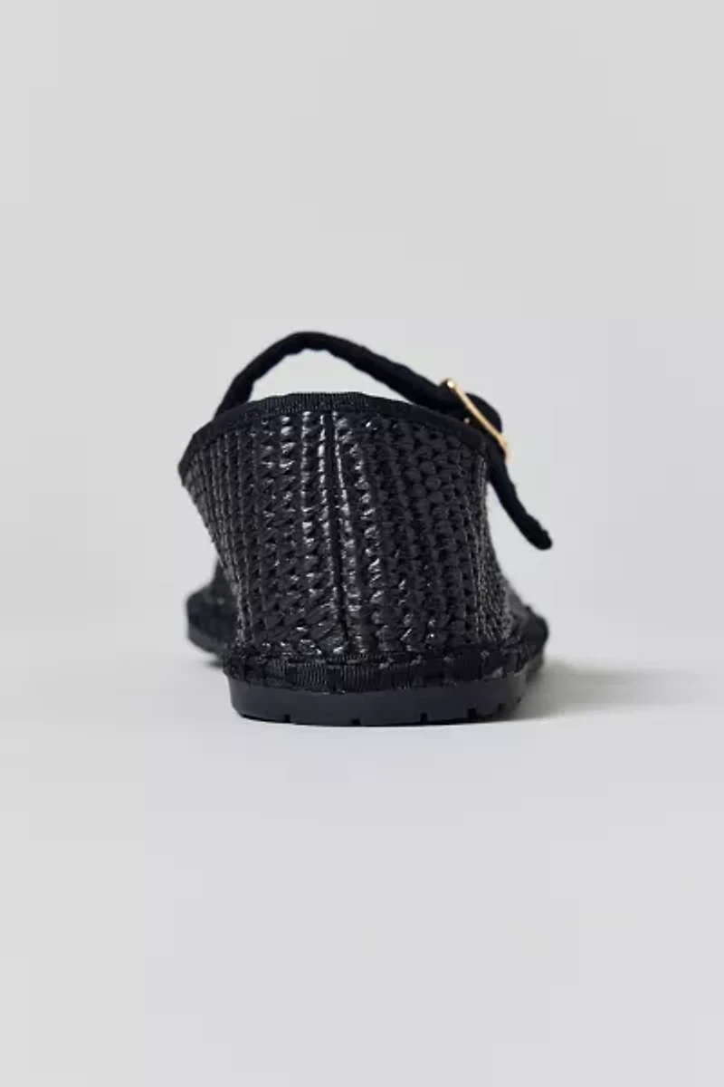 UO Madeline Raffia Mary Jane Ballet Flat