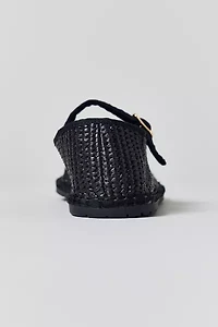 UO Madeline Raffia Mary Jane Ballet Flat