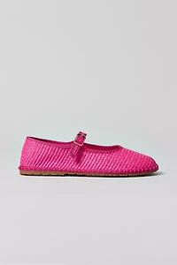 UO Madeline Raffia Mary Jane Ballet Flat