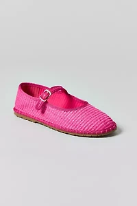 UO Madeline Raffia Mary Jane Ballet Flat