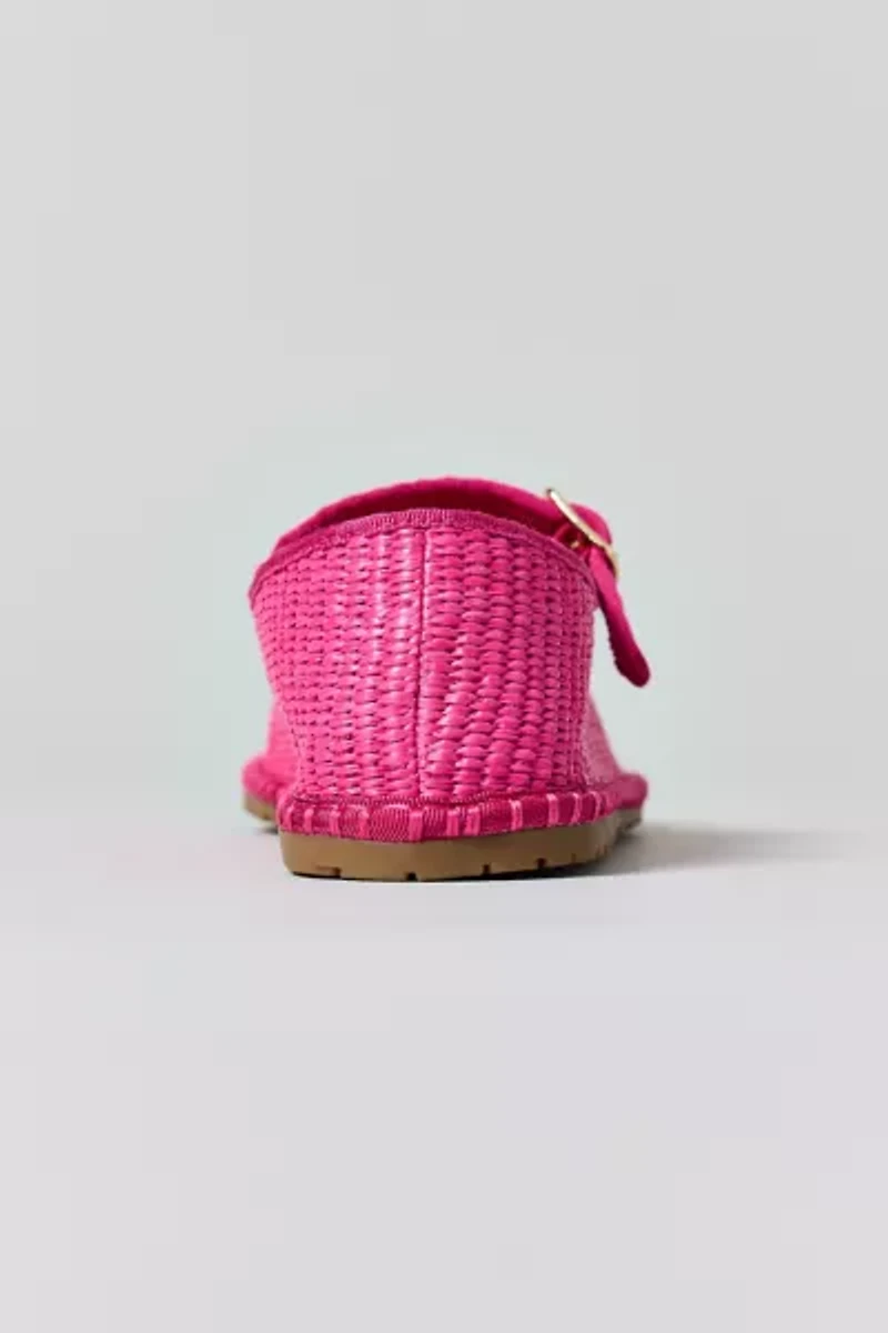 UO Madeline Raffia Mary Jane Ballet Flat