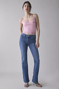 True Religion Crystal Wing Becca Low-Rise Bootcut Jean