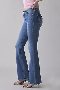 True Religion Crystal Wing Becca Low-Rise Bootcut Jean