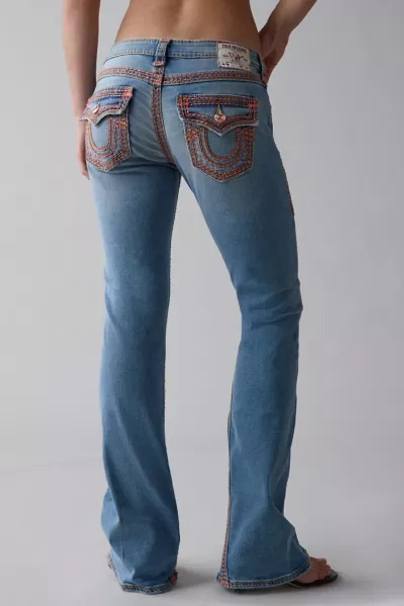 True Religion Joey Low-Rise Super QT Flap Flare Jean