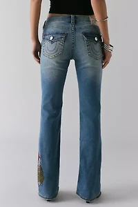 True Religion Tattoo Crystal Becca Mid-Rise Bootcut Jean