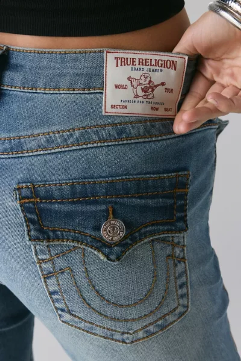 True Religion Tattoo Crystal Becca Mid-Rise Bootcut Jean