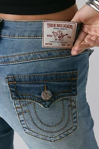 True Religion Tattoo Crystal Becca Mid-Rise Bootcut Jean