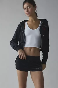 True Religion Velour Crystal Lips Hot Short