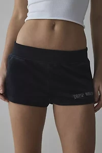 True Religion Velour Crystal Lips Hot Short