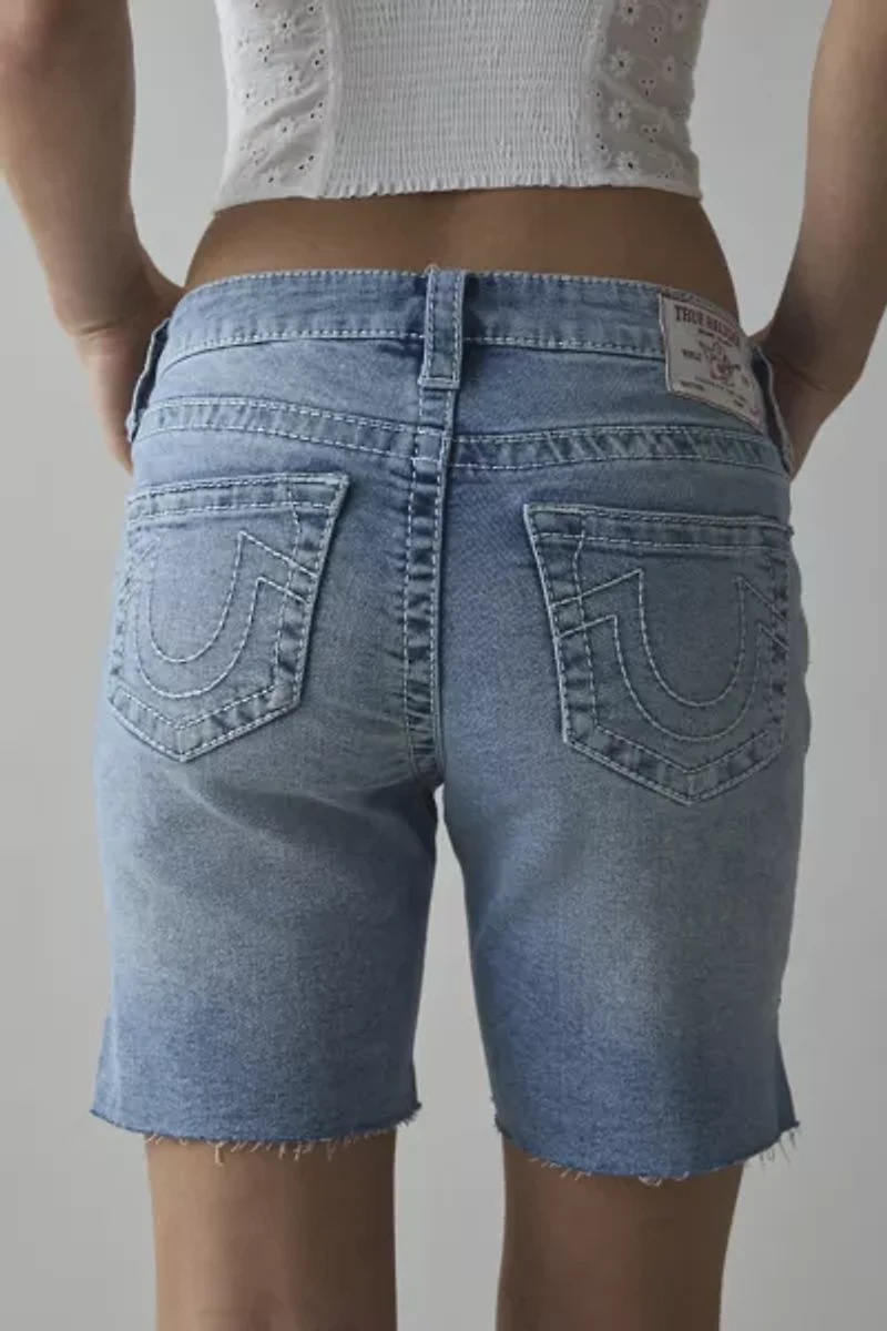 True Religion Mid-Rise Bermuda Slit-Hem Short