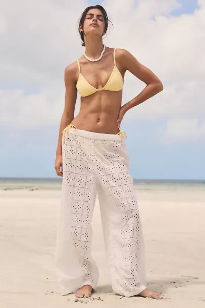 Billabong Eyelet Crush Wide-Leg Beach Pant