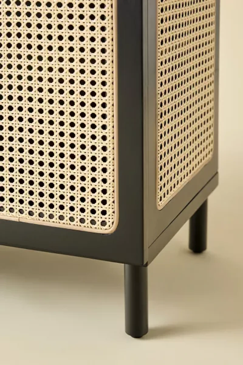 Liv Cane Paned Arch Storage Cabinet
