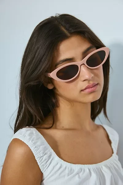 UO Essential Plastic Slim Cat-Eye Modern Sunglasses