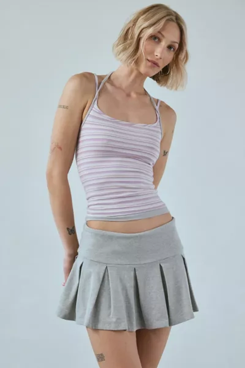 Out From Under Prep School Pleated Micro Mini Skort
