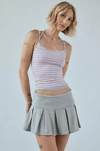 Out From Under Prep School Pleated Micro Mini Skort