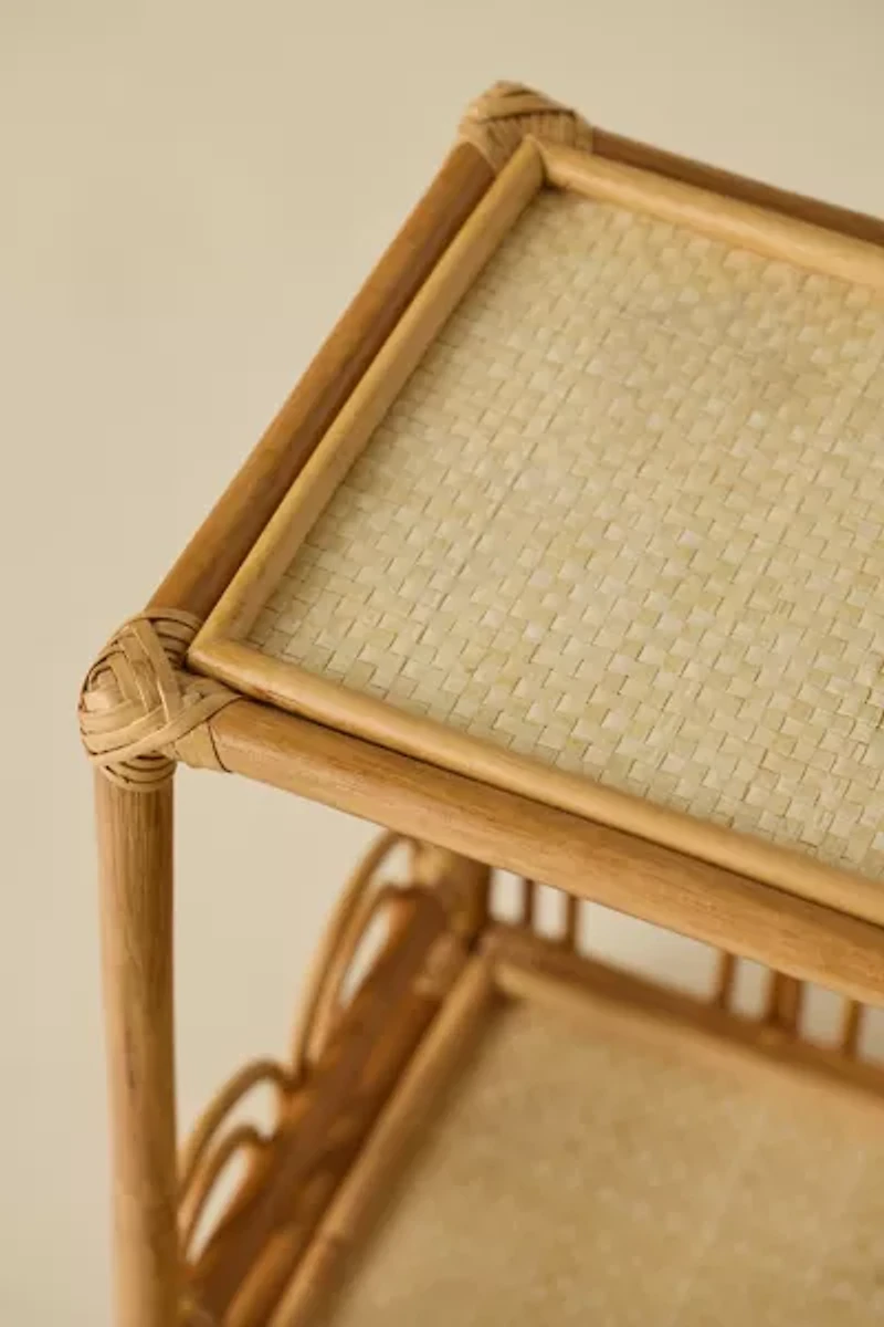 Zoe Looping Rattan Storage Side Table