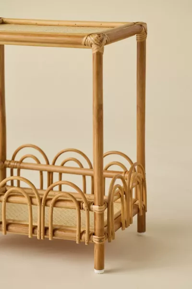 Zoe Looping Rattan Storage Side Table