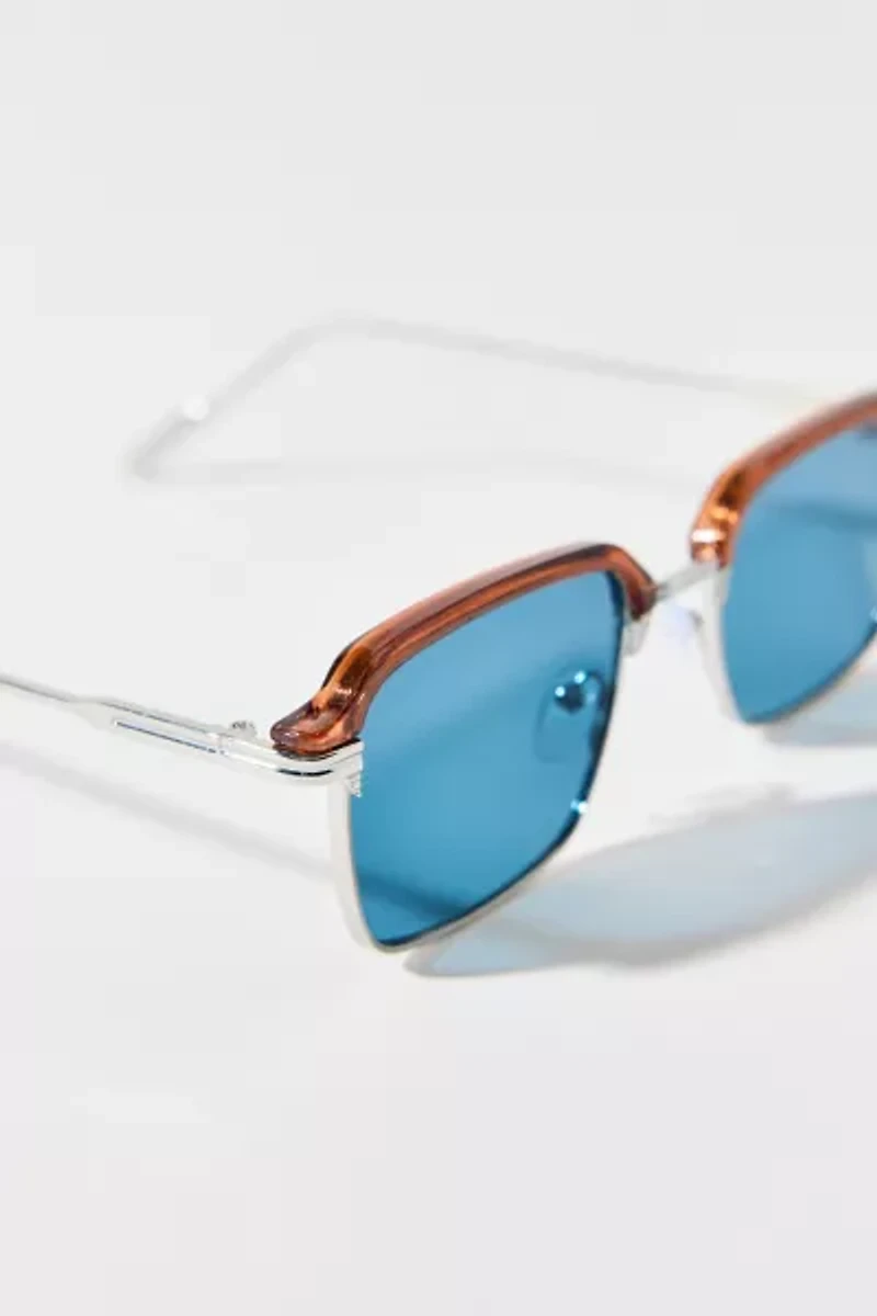 Bill Square Half Frame Sunglasses