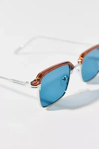 Bill Square Half Frame Sunglasses
