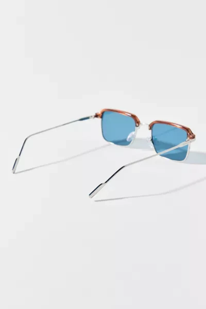 Bill Square Half Frame Sunglasses