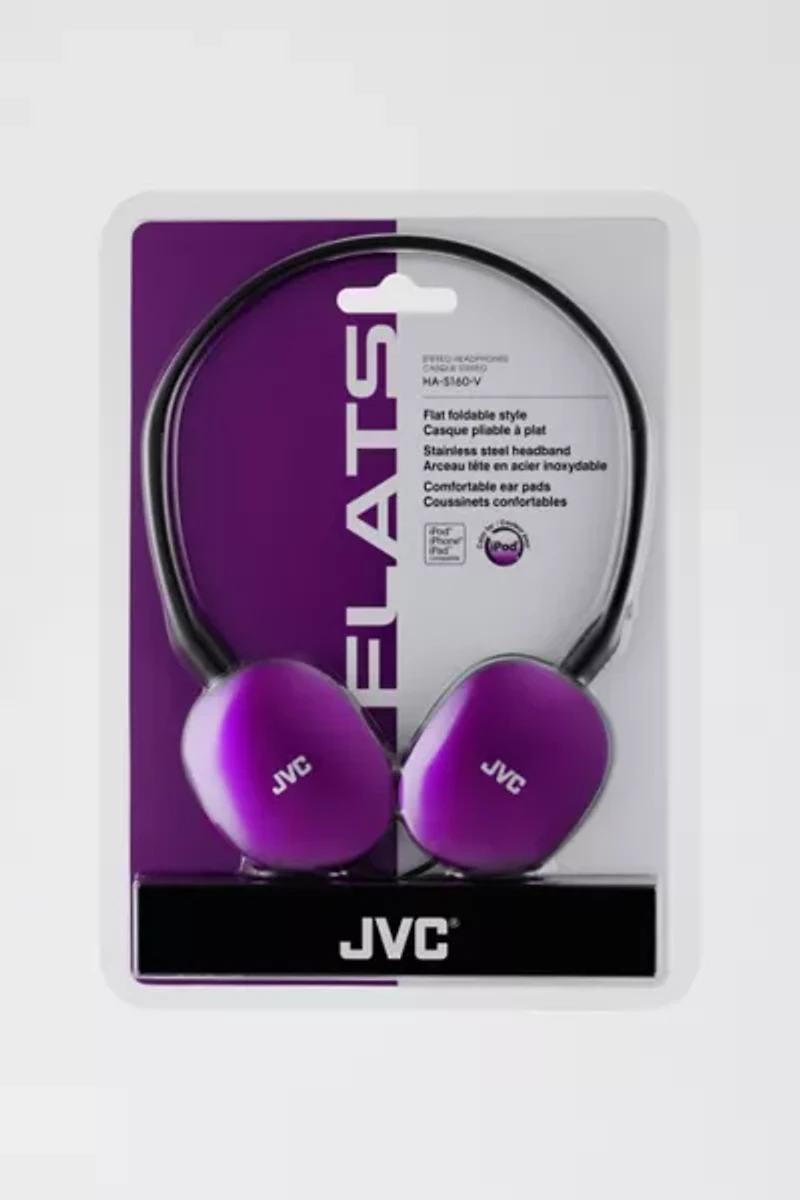 JVC Flats On Ear Headphones