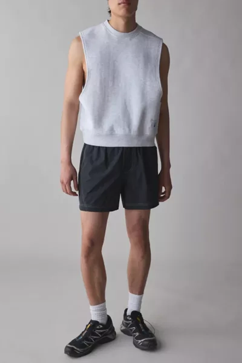 Standard Cloth Sleeveless Muscle Crew Neck Sweatshirt
