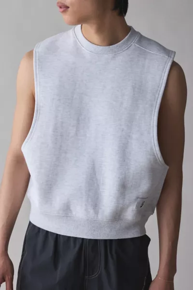 Standard Cloth Sleeveless Muscle Crew Neck Sweatshirt